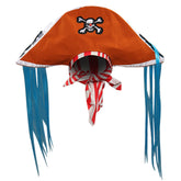 Kinder One Piece Buggy Hut Cosplay Kostüm Halloween Karneval Party Zubehör
